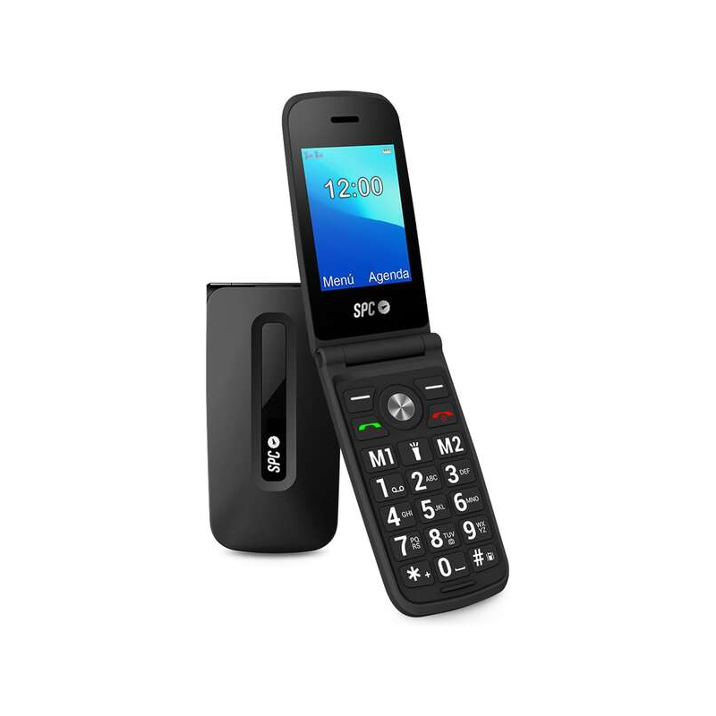Téléphone à clapet SPC Titan - Design fonctionnel et élégant - Gros boutons et touches - Actions d'aide intelligentes - Accès di