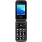 Téléphone portable SPC avec bouton SOS - Téléphone à clapet pour personnes âgées - Bouton d'urgence - Gros boutons et touches -