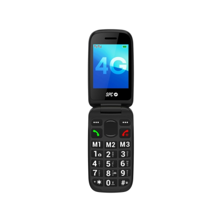 Téléphone portable senior SPC Harmony 2 4G - Grandes touches - Radio FM - Bouton SOS - 3 mémoires directes - Lampe torche - Stat