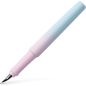 Stylo plume Faber-Castell Poly Ball Flow Edition Blushing Sky - Plume moyenne - Toucher doux - Dégradé rose/bleu