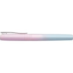 Stylo plume Faber-Castell Poly Ball Flow Edition Blushing Sky - Plume moyenne - Toucher doux - Dégradé rose/bleu