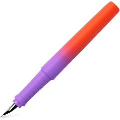 Stylo plume Faber-Castell Poly Ball Flow Edition Punchy Melon - Plume moyenne - Toucher doux - Dégradé lilas/rouge