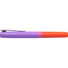 Stylo plume Faber-Castell Poly Ball Flow Edition Punchy Melon - Plume moyenne - Toucher doux - Dégradé lilas/rouge