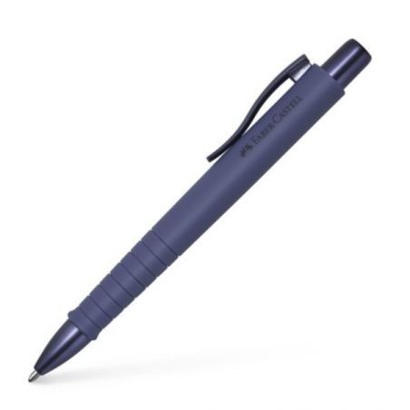 LOT de 5 Stylo bille rétractable Faber-Castell Poly Ball Urban Limited Edition XB - Forme triangulaire ergonomique - Toucher dou