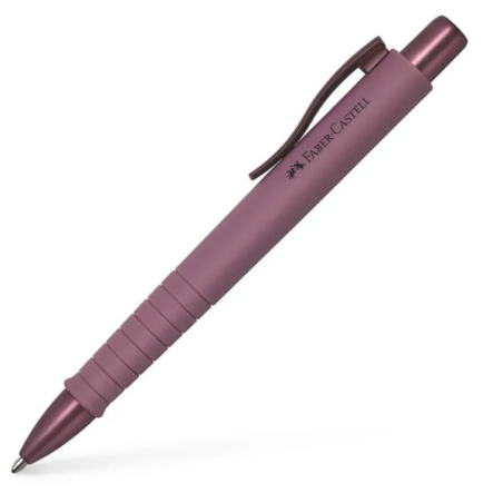 LOT de 5 Stylo bille rétractable Faber-Castell Poly Ball Urban Limited Edition XB - Forme triangulaire ergonomique - Toucher dou