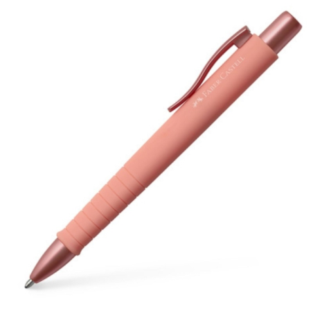 LOT de 5 Stylo bille rétractable Faber-Castell Poly Ball Urban Édition limitée XB - Forme triangulaire ergonomique - Toucher dou