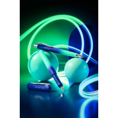 LOT de 5 Stylo bille rétractable Faber-Castell Poly Ball Flow Edition Buzzing Blue XB - Forme triangulaire ergonomique - Toucher