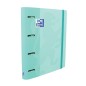 Classeur européen Oxford Touch A4+ - Couverture extra rigide - Dos 45 mm - Anneaux 4Dx35 mm - Remplacement 5x5 - Couleur pastel