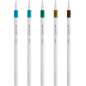 Uni-ball EMOTT Ever Fine Lot de 5 marqueurs de lignes fines - 0,4 mm - Pointe durable - Largeur de trait constante - À base d'ea