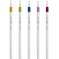 Uni-ball EMOTT Ever Fine Lot de 5 marqueurs de lignes fines - 0,4 mm - Pointe durable - Largeur de trait constante - À base d'ea