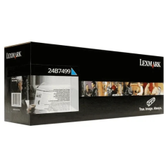 Cartouche de toner cyan originale Lexmark 24B7499 - 24B7499