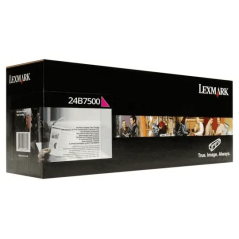 Cartouche de toner originale magenta Lexmark 24B7500 - 24B7500