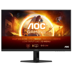 Moniteur AOC G4 23,8" LED Fast IPS FullHD 180 Hz HDR10 - Réponse 1 ms - Angle de vision 178° - Haut-parleurs intégrés - HDMI, Di