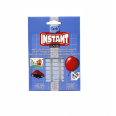 LOT de 15 Pack de mastic adhésif classique Instant Tack 50 g - Pour coller sur la plupart des surfaces - Bleu