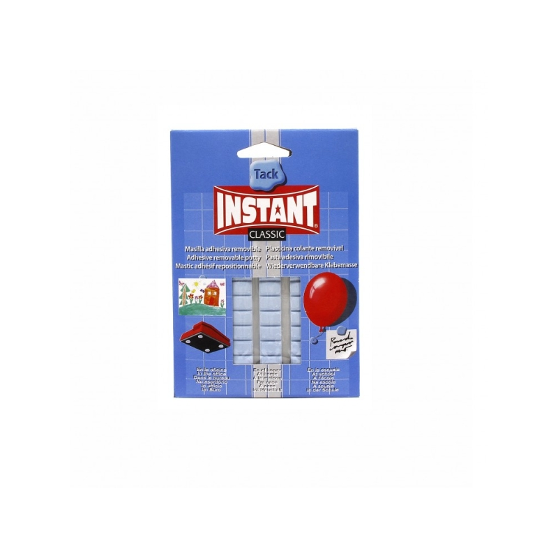 LOT de 15 Pack de mastic adhésif classique Instant Tack 50 g - Pour coller sur la plupart des surfaces - Bleu