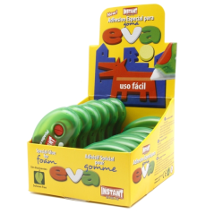 LOT de 12 Adhésif spécial Instant Roller pour caoutchouc EVA - Application propre et facile - Collage instantané - Sans solvant