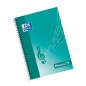 Oxford School Musica Fº Cahier à spirales - Couverture souple - 15 portées - Espacement 2 mm - 20 feuilles - Illustration sur