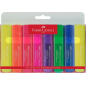 Faber-Castell Textliner 46 Superfluorescente Expositor con 11 Packs de 8 Marcadores Fluorescentes - Punta Biselada - Trazo entre
