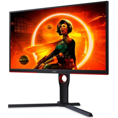 Moniteur AOC 24,5" LED VA FullHD 240 Hz FreeSync Premium - Réponse 1 ms - Hauteur réglable, rotation et inclinaison - Angle de v