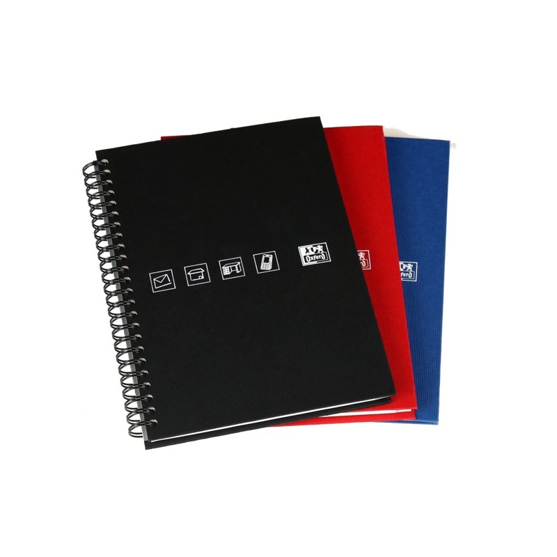 LOT de 20 Index téléphonique scolaire Oxford A5 Double spirale - Pratique et résistant - Taille idéale pour transporter dans le