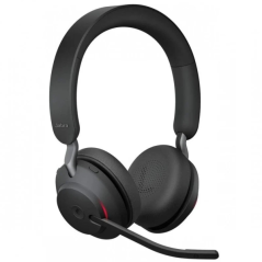 Casque stéréo Bluetooth Jabra Evolve2 65 MS avec microphone - Suppression du bruit - Jusqu'à 37 h d'autonomie - Bandeau réglable
