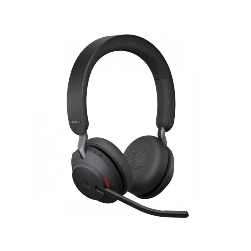 Casque stéréo Bluetooth Jabra Evolve2 65 MS avec microphone - Suppression du bruit - Jusqu'à 37 h d'autonomie - Bandeau réglable
