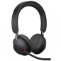 Casque stéréo Bluetooth Jabra Evolve2 65 MS avec microphone - Suppression du bruit - Jusqu'à 37 h d'autonomie - Bandeau réglable