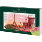 Faber-Castell Pitt Artist Pen Brush City Collection Paris Coffret de 12 marqueurs pointe pinceau - Encre pigmentée - Haute résis