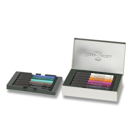 Faber-Castell Pitt Artist Pen Brush City Collection Sydney, étui de 12 marqueurs à pointe pinceau - Encre pigmentée - Haute rési