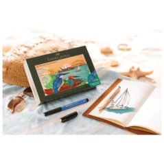 Faber-Castell Pitt Artist Pen Brush City Collection Sydney, étui de 12 marqueurs à pointe pinceau - Encre pigmentée - Haute rési