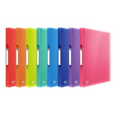 ✅ LOT de 10 Classeur à anneaux A4 Oxford Urban - Couverture en plastique résistant - 2 anneaux de 15 mm - Dos en stock