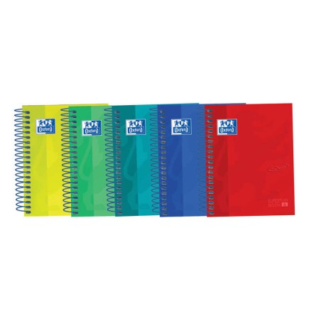 ✅ LOT de 5 Oxford Touch Europeanbook 4 8º - Cahier à spirales microperforées - Couverture extra rigide - 120 en stock