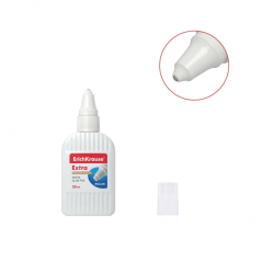 Erichkrause White Glue Roller Pva - Haute capacité adhésive - Rouleau applicateur - Non toxique - Résistant au froid - Couleur b