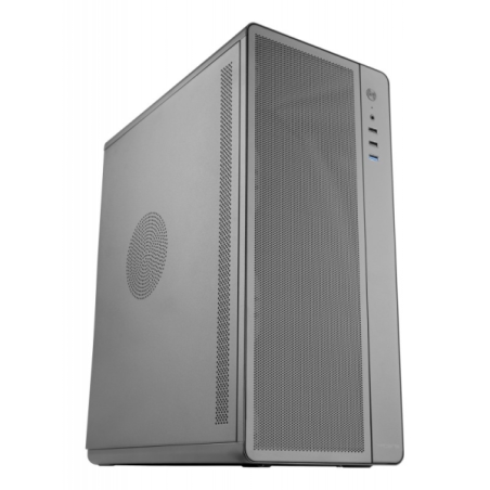 Boîtier Tacens Aero ATX mi-tour - Ventilateur ultra-silencieux de 120 mm - Panneau avant et latéral en maille - Structure métall