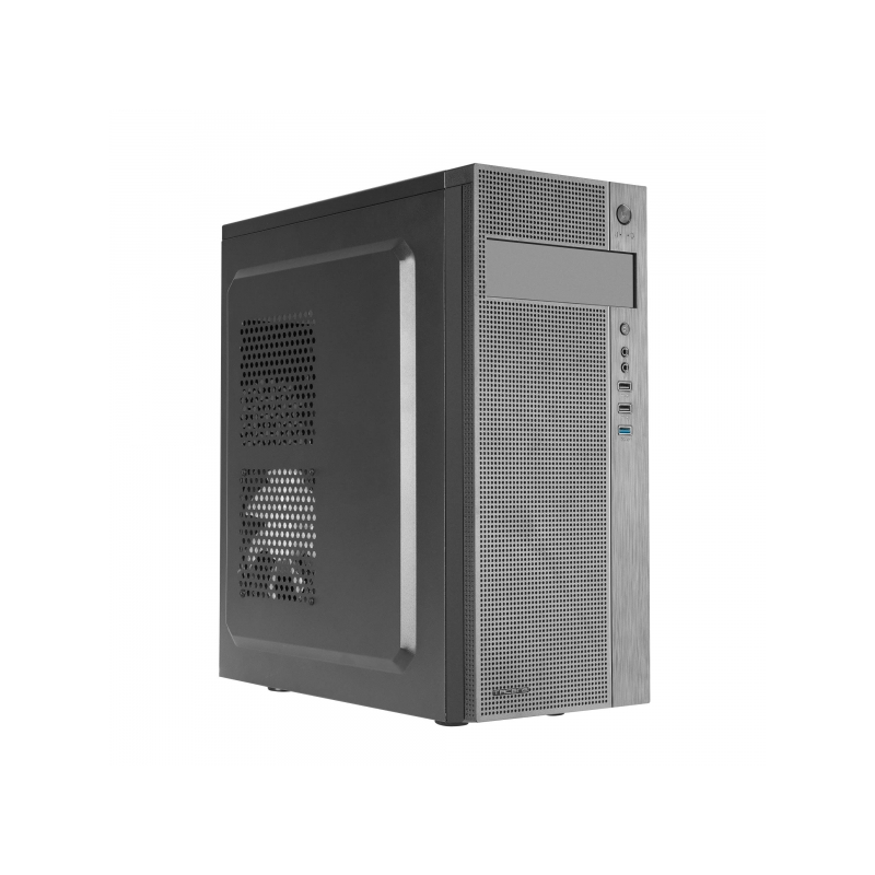 Tacens Ferrox Semitorre - Acier de haute qualité - Ventilateur latéral ultra silencieux - Support ATX/microATX/mini-ITX - USB 3.