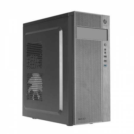 Tacens Ferrox Semitorre - Acier de haute qualité - Ventilateur latéral ultra silencieux - Support ATX/microATX/mini-ITX - USB 3.