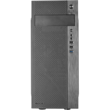 Tacens Ferrox Semitorre - Acier de haute qualité - Ventilateur latéral ultra silencieux - Support ATX/microATX/mini-ITX - USB 3.