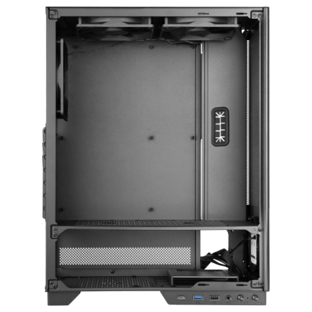 Boîtier tour ATX Tacens Sagitta20 - Écran de contrôle intégré - 3 ventilateurs 120 mm - Panneau avant en verre trempé - Grille a