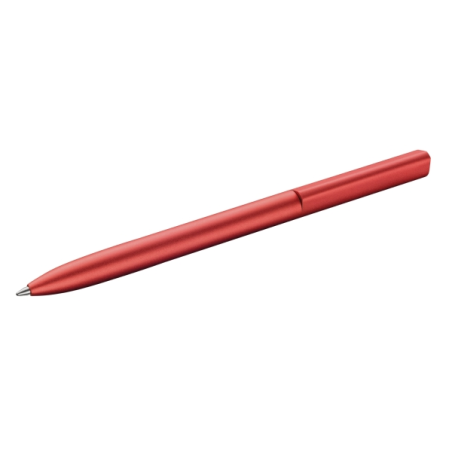 LOT de 5 Stylo bille rétractable Pelikan Ineo - Pointe de 1 mm - Mécanisme à rotation - Recharge bleue 337M - Aluminium anodisé