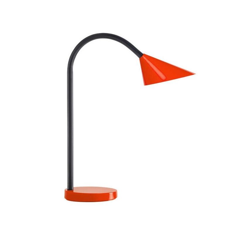 Lampe de bureau Unilux Sol - Design moderne et élégant - Lumière LED basse consommation - Bras flexible pour régler la