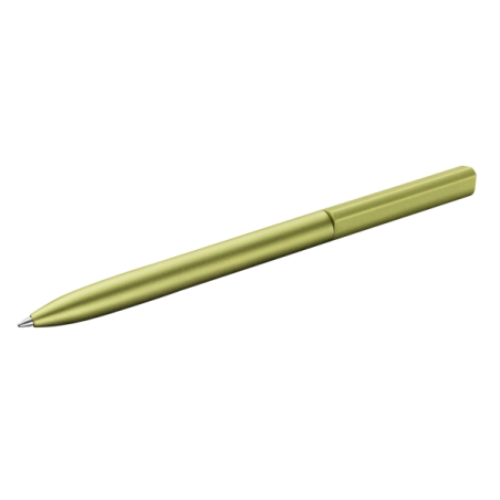 LOT de 5 Stylo bille rétractable Pelikan Ineo - Pointe de 1 mm - Mécanisme à rotation - Recharge bleue 337M - Aluminium anodisé
