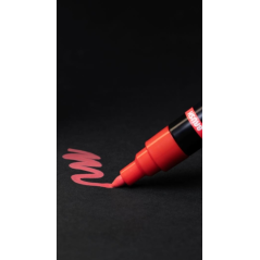 Lot de 8 marqueurs peinture Posca PC-5BR - Pointe pinceau 1-4 mm - Encre à base d'eau - Résistant à la lumière - Non permanent -