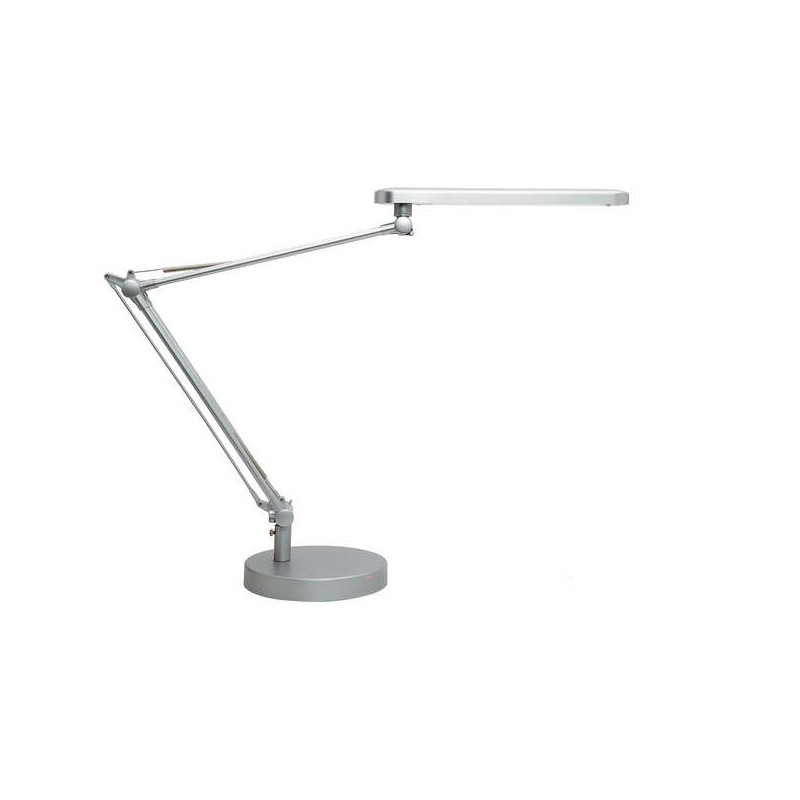Lampe de bureau LED Unilux Mamboled - Design moderne et élégant - Lumière LED basse consommation - Couleur gris métallisé