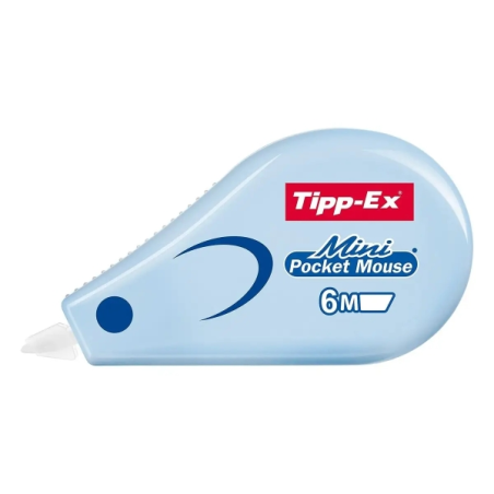 Lot de 5 rubans correcteurs Tipp-Ex Mini Pocket Mouse Pastel (5 mm x 6 m) - Résistants - Écriture instantanée