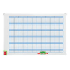 Tableau blanc magnétique annuel Nobo Performance 720 x 50 x 1 030 mm - Kit de planification magnétique inclus