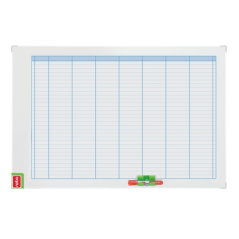 Tableau blanc magnétique hebdomadaire Nobo Performance 710 x 50 x 1 030 mm - Kit de planification magnétique inclus