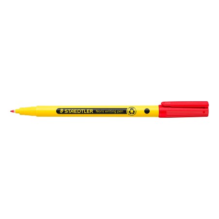 LOT de 10 Staedtler 307 Noris Stylo marqueur à pointe fine – Course 0,6 mm environ – Encre à base d'eau – Corps en plastique rec