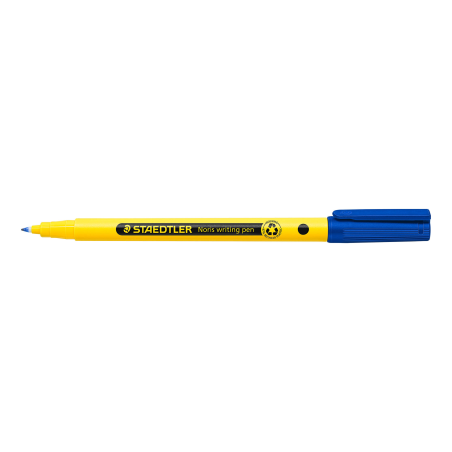 LOT de 10 Staedtler 307 Noris Stylo marqueur à pointe fine – Course 0,6 mm environ – Encre à base d'eau – Corps en plastique rec