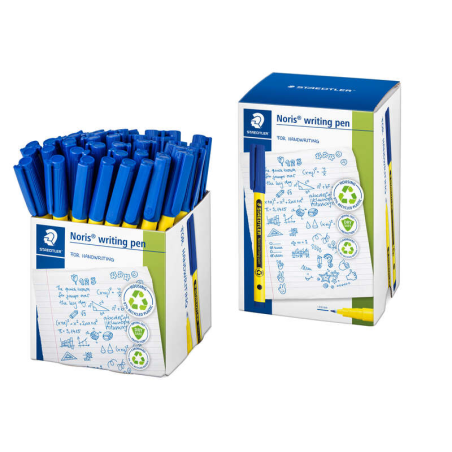 Staedtler 307 Noris Stylo marqueur à pointe fine – Course 0,6 mm environ – Encre à base d'eau – Corps en plastique recyclé à 97
