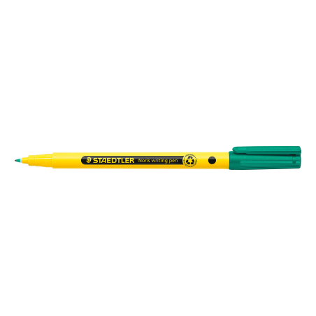 LOT de 10 Staedtler 307 Noris Stylo marqueur à pointe fine – Course 0,6 mm environ – Encre à base d'eau – Corps en plastique rec